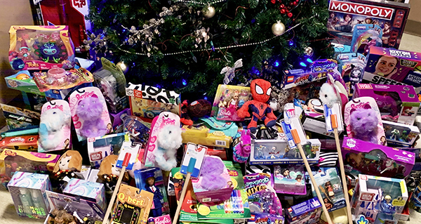 Toys donated in December