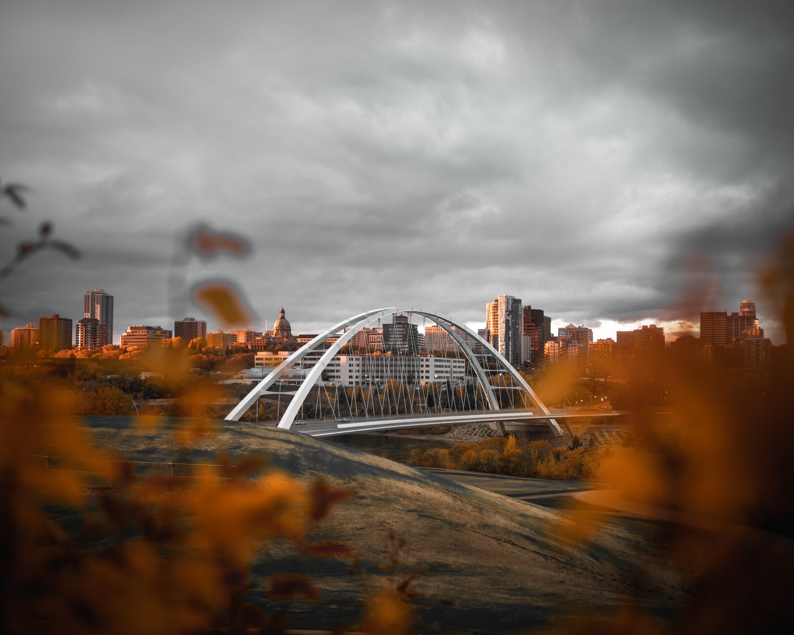 Edmonton's Walterdale Bridge in the Fall